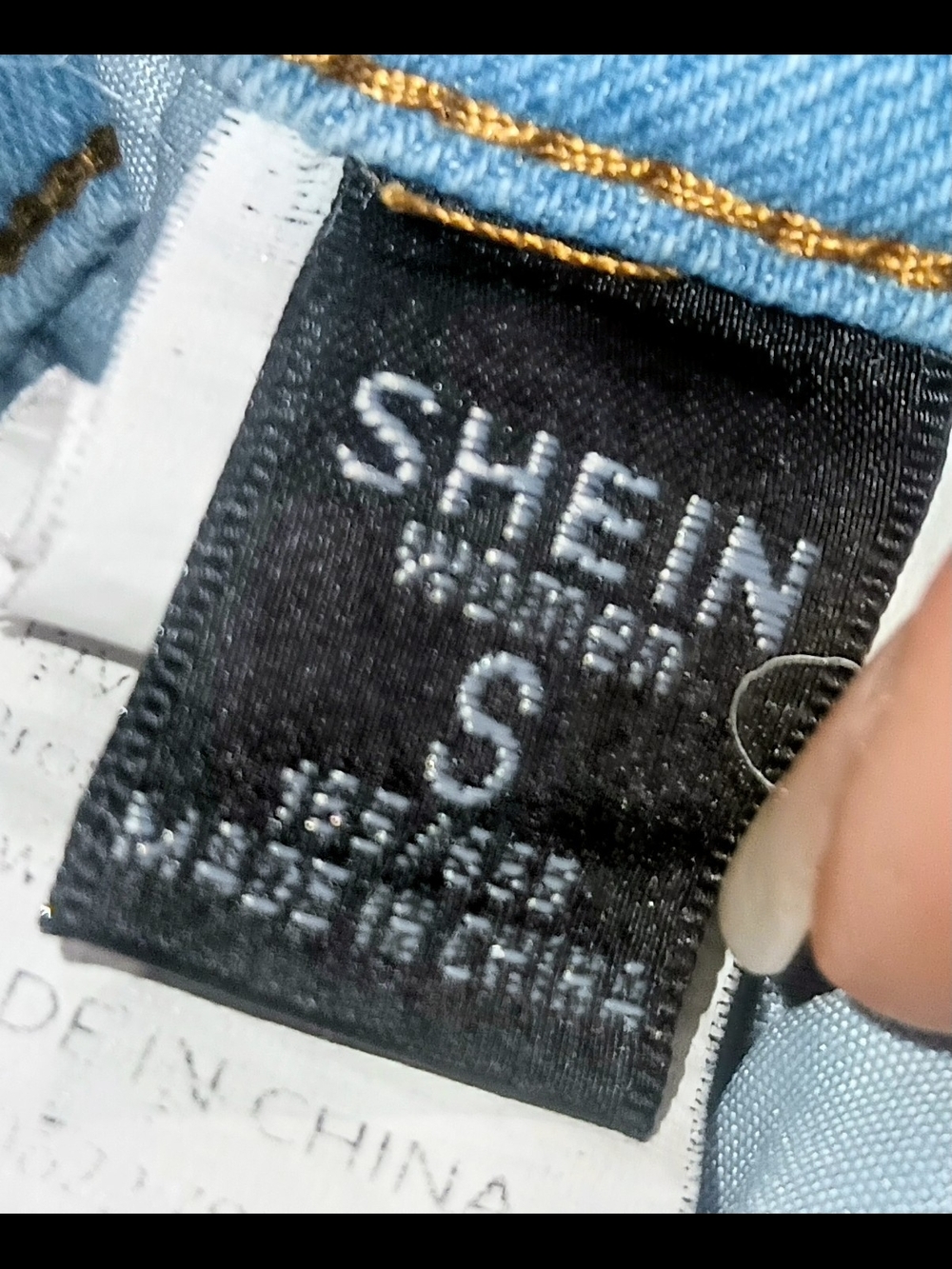 SHEIN Light Wash Denim Piece - Blue